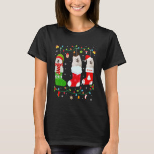 American Eskimo Dog Three Christmas Socks Sweater