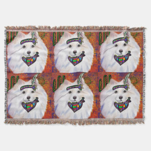 American Eskimo Dog  Throw Blanket