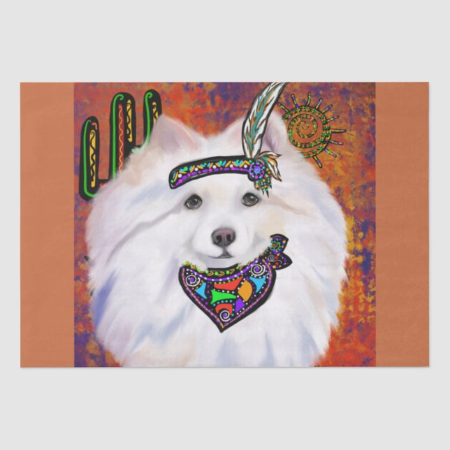 American Eskimo Dog  Tissue Paper (Front)