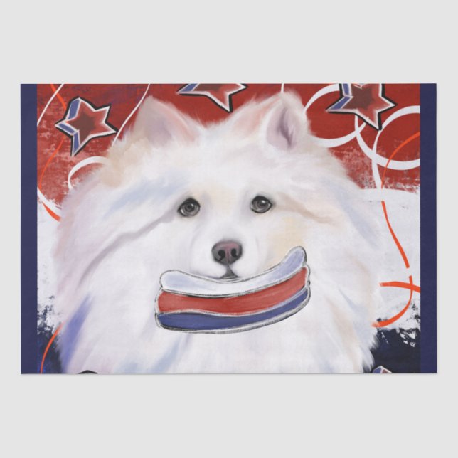 American Eskimo Dog  Tissue Paper (Front)