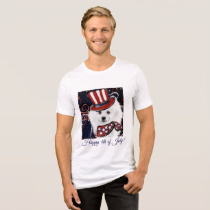 American Eskimo Dog  Tri-Blend Shirt