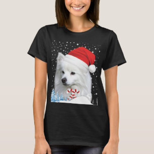 American Eskimo Dog Ugly Christmas Sweater Santa H