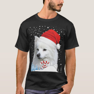 American Eskimo Dog Ugly Christmas Sweater Santa H