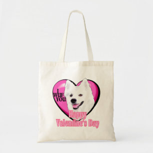 American Eskimo Dog Valentines Day Tote Bag