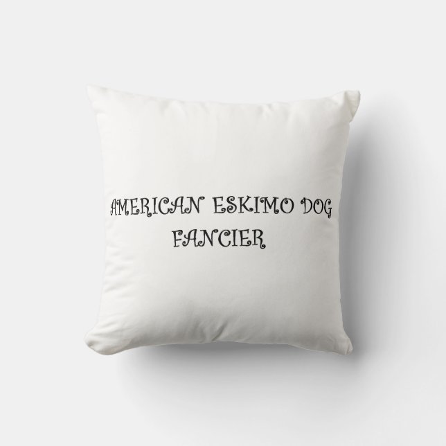american eskimo fancier cushion (Front)