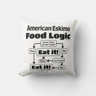 American Eskimo Food Logic Cushion