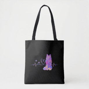 American Eskimo Heartbeat Tote Bag