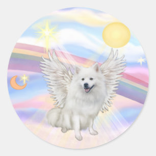 American Eskimo Spitz Classic Round Sticker
