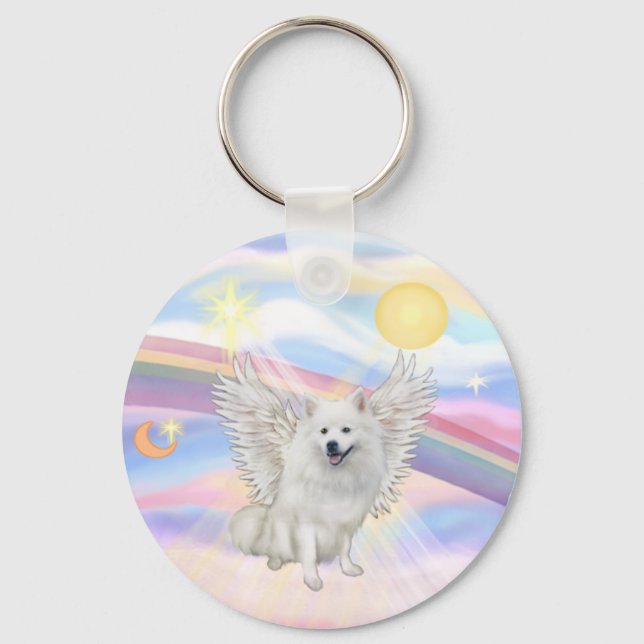 American Eskimo Spitz Key Ring (Front)