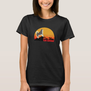 American Eskimo Sunset Dog Mum Pet Mountain Orange T-Shirt
