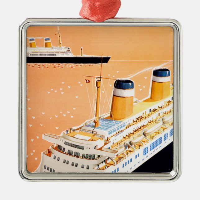 American Export Lines Metal Tree Decoration (Front)