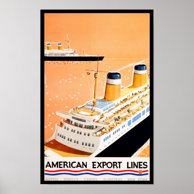 American Export Lines Poster (Front)