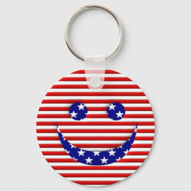 American Face Key Ring (Front)