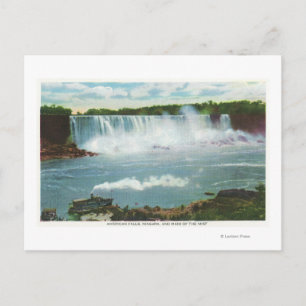 American Falls Maid of the Mist View Postcard