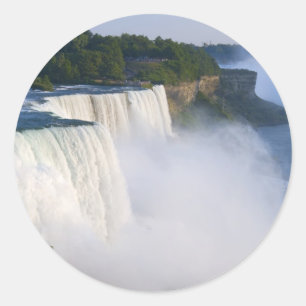 American Falls Overlook at Niagara.jpg Classic Round Sticker