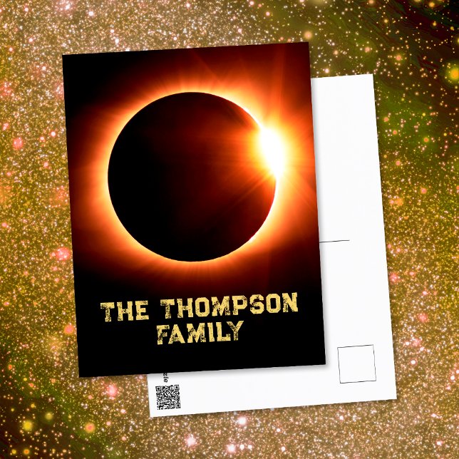 American Family Total Solar Eclipse April 8 2024 Postcard (Front / Back)