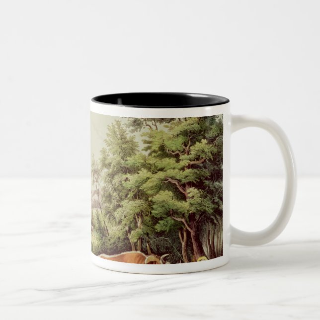 American Farm Scenes Two-Tone Coffee Mug (Right)