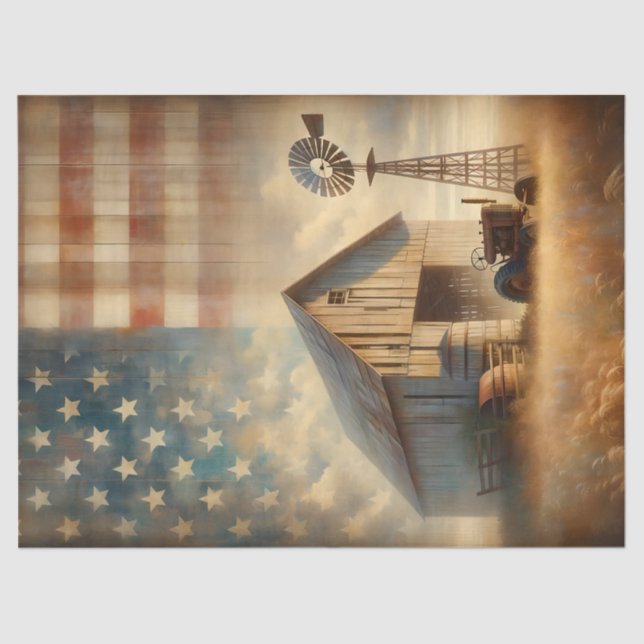 American Farm Tissue Paper (Front)