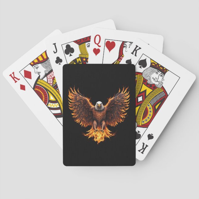 American Fire Bird  Playing Cards (Back)