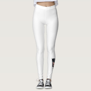 American firefighter.Flag of the United States. Leggings