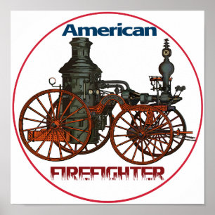 American Firefighter Poster
