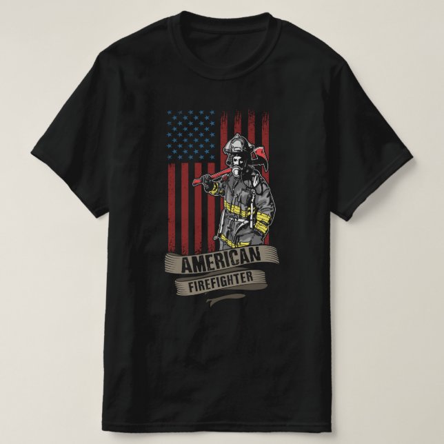 american firefighter T-Shirt (Design Front)