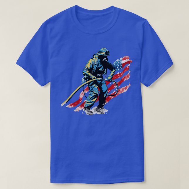 American firefighter T-Shirt (Design Front)