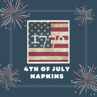 American Flag 1776 Fourth Of July Party