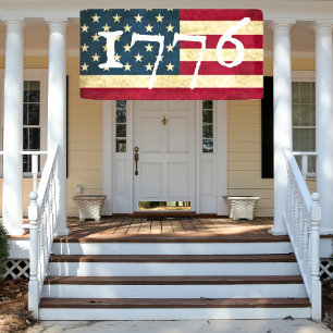 American Flag 1776 July 4th Party Banner