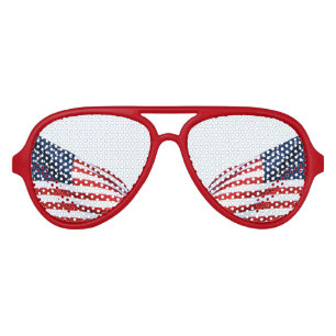 American Flag 2412 Aviator Sunglasses