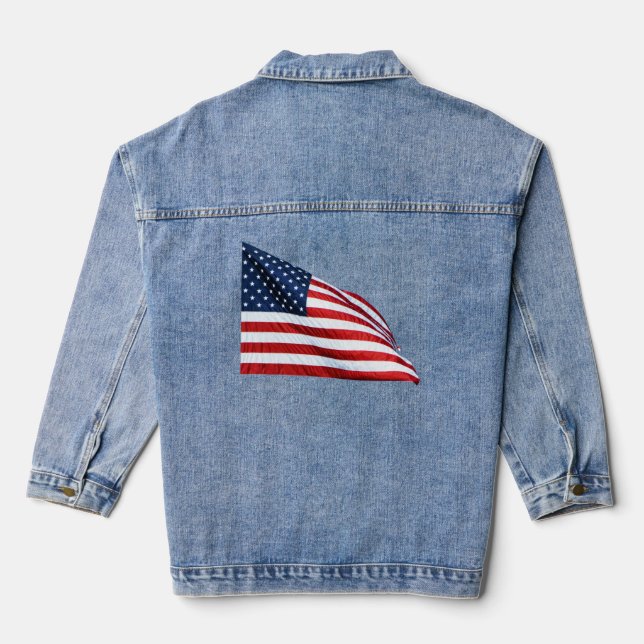 American Flag 2412 Denim Jacket (Back)