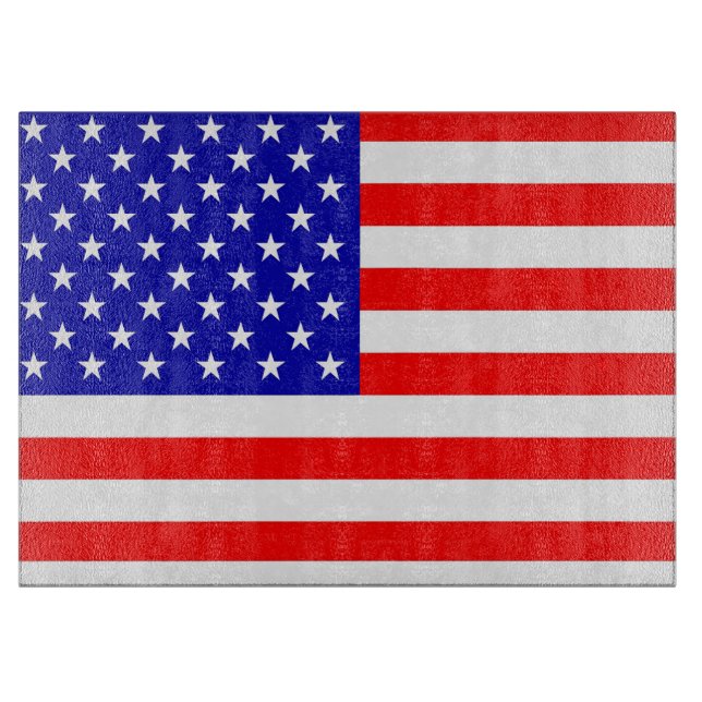 American Flag 4 Cutting Board (Front)