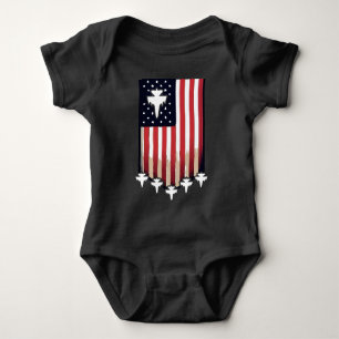 American Flag 4th of July-65079 Baby Bodysuit