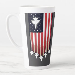 American Flag 4th of July-65079 Latte Mug