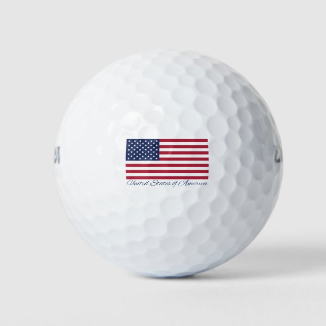 American Flag 4th of July Celebration Golf Balls (Front)