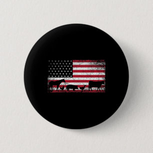 American Flag 4th Of July Chicken Horse Cow Pig Fa 6 Cm Round Badge