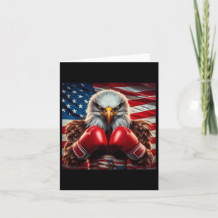 American Flag 4th Of July Eagle Independence Day P Card
