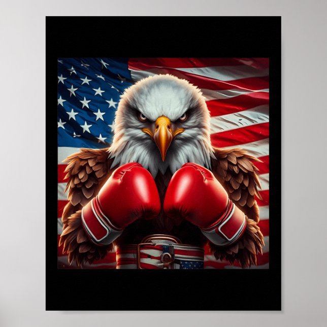 American Flag 4th Of July Eagle Independence Day P Poster (Front)