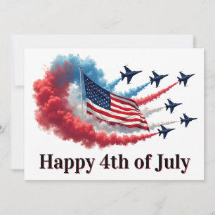 American Flag, 4th of July Holiday Card