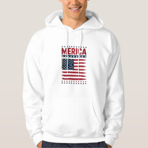 American Flag 4th of July Merica Hoodie