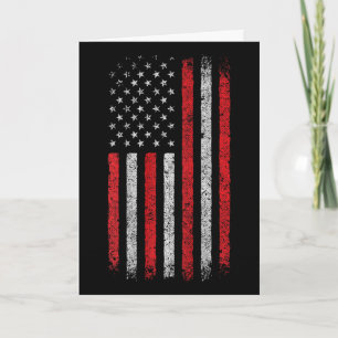American Flag - 4th Of July - Patriotic American - Card