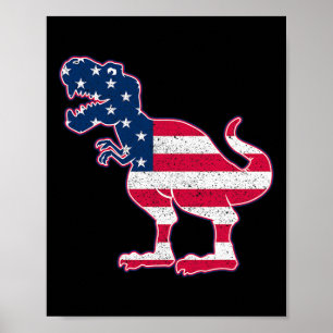 American Flag 4th Of July Patriotic Boys Gift Poster