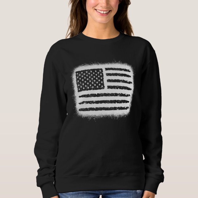 American Flag 4th Of July Patriotic Memorial Day B Sweatshirt (Front)
