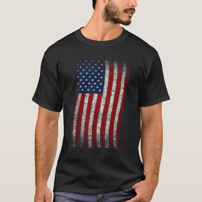 American Flag 4Th Of July Patriotic Usa Flag T-Shirt (Front)