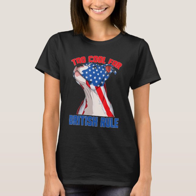 American Flag 4th Of July To Cool For British Rule T-Shirt (Front)