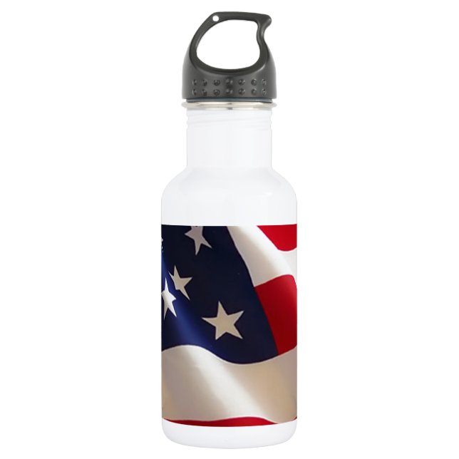 American Flag 532 Ml Water Bottle (Front)