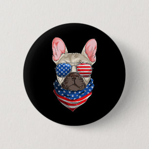 American Flag 6 Cm Round Badge