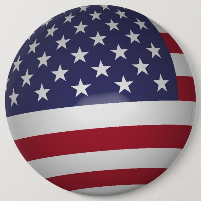 AMERICAN FLAG 6 CM ROUND BADGE (Front)