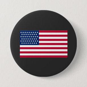 American flag 7.5 cm round badge