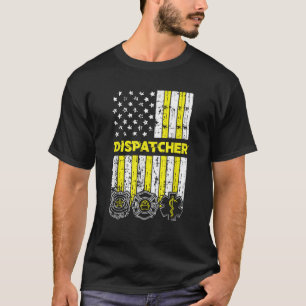 American Flag 911 Operator Dispatch er Police Fire T-Shirt